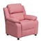 Flash Furniture Kids Recliner, 26" to 39" x 28", Upholstery Color: Pink BT-7985-KID-PINK-GG - alternate 1